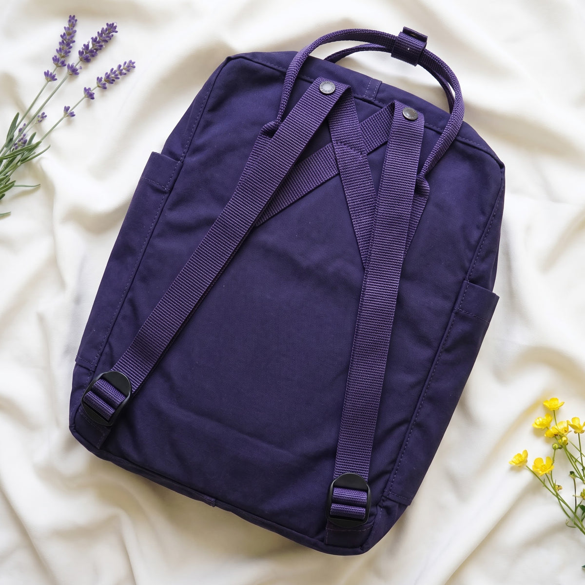 Hand Embroidered Fjallraven Kanken Raven Backpack | Sunflower Wildflower & Mushroom Kanken Bag | Custom Nature Lover Gift