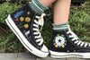  Custom converse Chuck Taylor embroidered flowers 