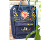  Fjallraven Kanken Embroidered Backpack – Colorful Sunflowers, Rainbow and Cats - Personalized Embroidered Backpack - Custom Bag for Women 
