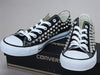  Sneakers with spikes and studs/ Studded converse shoes black low top 