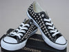  Sneakers with spikes and studs/ Studded converse shoes black low top 