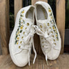  Custom Coverse Platform/ Wedding Flowers Embroidered Converse/ Bridal Flowers Embroidered Sneakers/ Sunflowers Embroidered Sneakers 