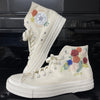  Bridal Flowers Embroidered Sneakers/ Wedding Flowers Embroidered Sneakers 