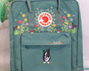  Fjallraven Kanken Backpack embroidered with dogs and pets - Personalized Embroidered Backpack - Custom Bag for Women 