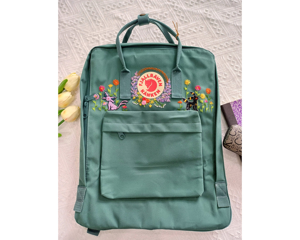  Fjallraven Kanken Backpack with Cartoon, Anime & Fictional Character Embroidery - Personalized Embroidered Backpack - Custom Bag for Women 