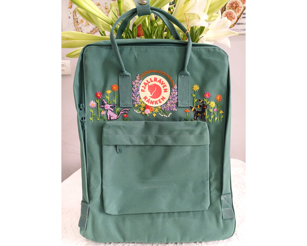  Fjallraven Kanken Backpack with Cartoon, Anime & Fictional Character Embroidery - Personalized Embroidered Backpack - Custom Bag for Women 