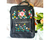  Embroidered Fjallraven Kanken – 3D Flower Garden Design - Personalized Embroidered Backpack - Custom Bag for Women 
